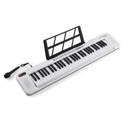 Piano eletrônico multifuncional com teclado iluminado, Instrumento musical portátil, 61 teclas, Piano digital - Image 1