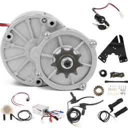 Acessório de conversão para bicicleta elétrica, fácil instalação, kit de conversão, 24V, 250W, 14 peças por conjunto - Image 1