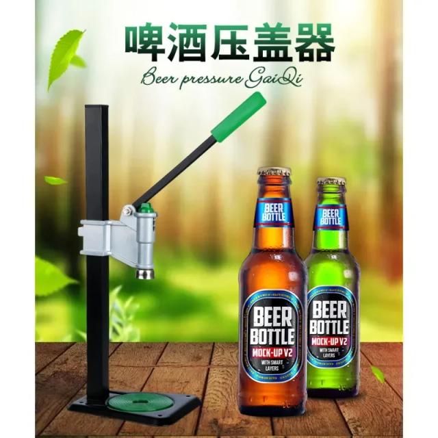 Máquina Manual de Tampagem para Garrafas de Cerveja e Refrigerantes de Vidro