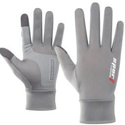 Luvas touch screen, secagem rápida, respirável, elástico, proteção solar, para esportes, pesca, ciclismo, treino, aptidão, ginásio, condução - Image 1