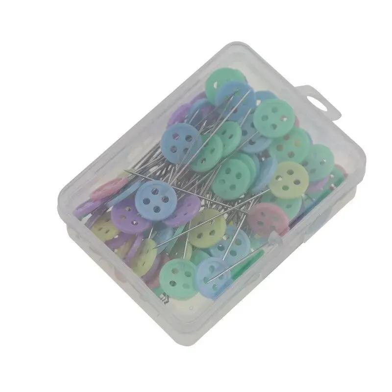 Patchwork pinos para costura e quilting, ferramentas de costura, agulha, botão fixo, acessórios diy, 100 pcs/set - Image 1
