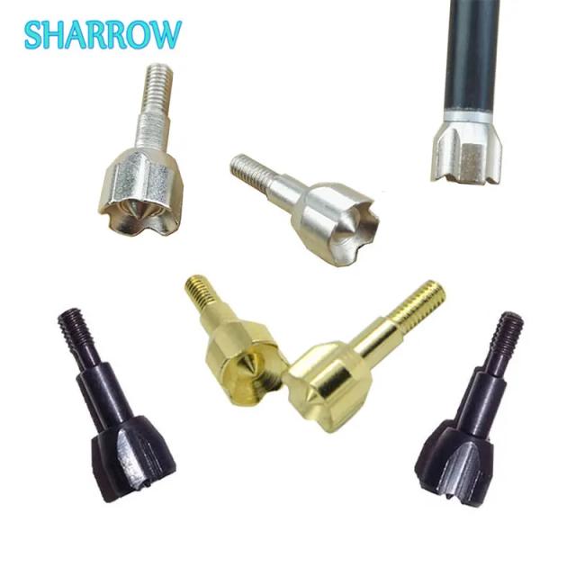 Conjunto de 6/12 Pçs de Pontas de Setas Broadhead Screw-In 100/125 Grãos para Arco - Acessórios de Caça ao Ar Livre