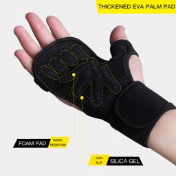 Kyncilor Luvas profissionais de fitness com ferro duro para uso externo com almofada de palma EVA espessada e resistente ao desgaste para proteção da palma - Image 4