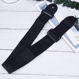 68cm-124cm correia da guitarra universal ajustável correia da guitarra de náilon com extremidades de couro do plutônio para acessórios de guitarra clássica de madeira popular - Image 2