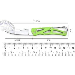 Faca em forma de lâmina de aço inoxidável Acampamento ao ar livre Autodefesa Ferramenta de sobrevivência de emergência Chave portátil dobrável Hot Tool - Image 5