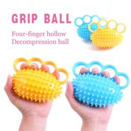 Mão Grip Força Bola Exercício, Finger Wrist Bola Flexibilidade, Músculos e Mão Strengthener Exercício, 4 Fingers, 1Pc - Image 3