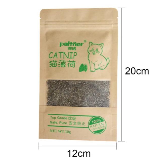 Catnip Premium 100% Natural e Não-Tóxico com Sabor de Hortelã - Suprimento Ideal para a Saúde dos Animais de Estimação e Brinquedos Divertidos