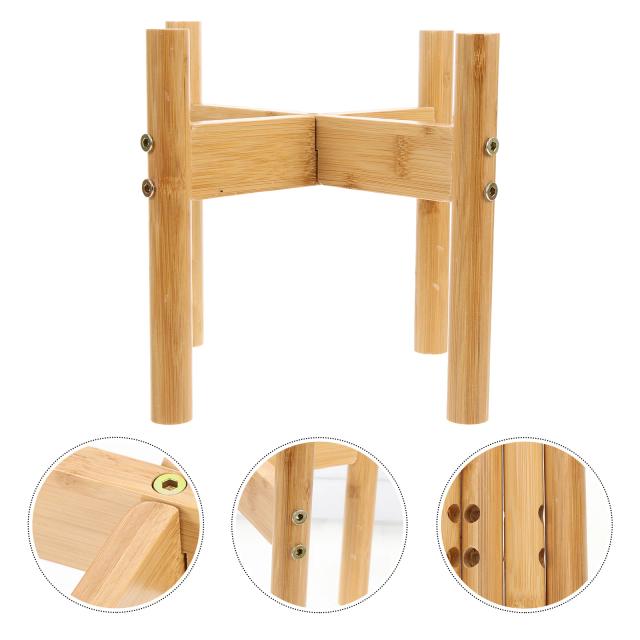 Conjunto de Tigela de Bambu Pet para Gatos e Cães - Alimentador Estilizado para Casa