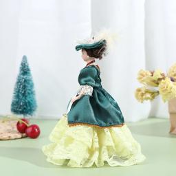 1:12 dollhouse em miniatura porcelana boneca pessoas modelo vestido menina senhora homem barbudo para bonecas casa cena decoração do miúdo presente - Image 3