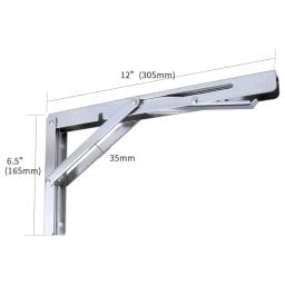 Tripé dobrável de aço inoxidável, cremalheira do armazenamento, camada telescópica, móvel, do Carga-rolamento, parede do suporte, acessórios do barco, 2x - Image 2
