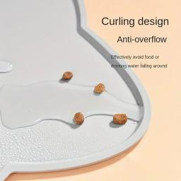 Tapete antiderrapante de silicone para cães e gatos, esteira de comida de gato, impermeável lavável, colocação de pet à prova de derramamento - Image 5