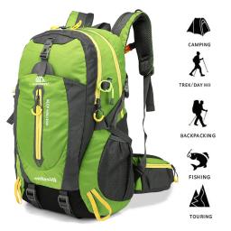40l resistente à água mochila de viagem acampamento caminhada portátil daypack trekking escalada volta sacos ciclismo ombro mochila para homens - Image 5