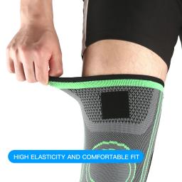 Joelheiras de Compressão Elástica, Montanhismo e Esportes Running, Engrenagem Protetora, Basquete, Fitness, Ciclismo - Image 6