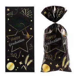 50 pçs sacos de presente classe de 2024 temporada de formatura decorações de festa suprimentos de formatura doces biscoito cozimento embrulho de presente saco de favor - Image 6