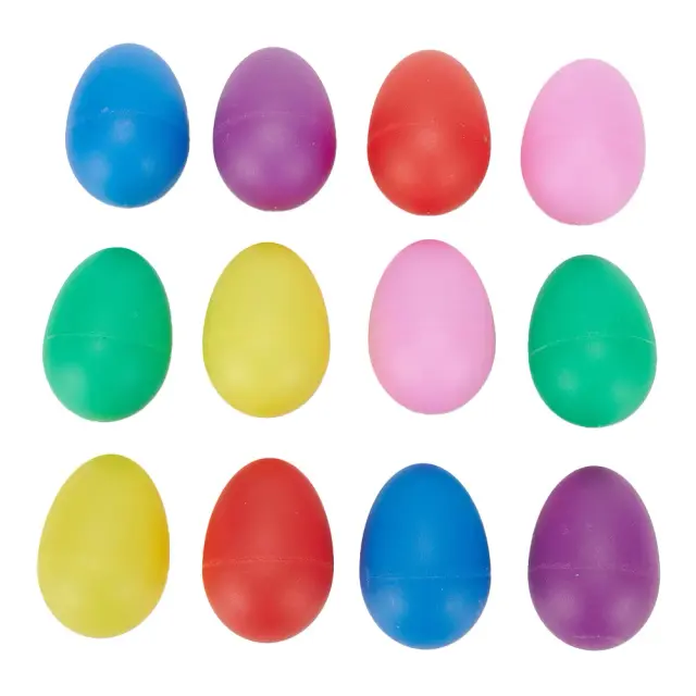 Conjunto Colorido de Maracas e Egg Shakers - 12 Instrumentos Musicais de Percussão para Crianças
