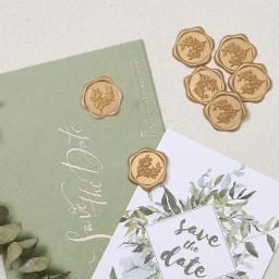 Selo de cera adesivos para convite de casamento, selo Envelope adesivos, convites Envelopes, embrulho, artesanato DIY, decorar, 100pcs - Image 3