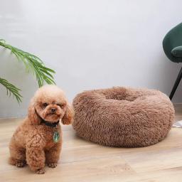 Ninhos de pelúcia longos criativos para cães e gatos, macios e confortáveis, camas para cães, almofadas para animais, colchões de inverno - Image 3
