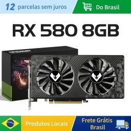 Soyo placas gráficas amd radeon rx580 2048sp 8g gddr5 256bit dvi dp placa de jogos de vídeo componentes do computador desktop gpu rx 580 - Image 3