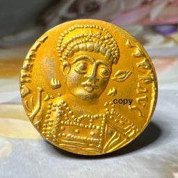 Império Romano do Oriente Moedas Bizantinas, Réplica, Coleção de Moedas de Ouro com Espada, Arte Religiosa, Presente Raro Criatividade - Image 3