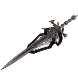 Warcraft Frostmourne Modelo de Arma, Painéis de Parede, Espada Toda Metálica, Periféricos de Jogo, Ornamento Artesanal, Presentes para Meninos, Coleção 22cm - Image 6