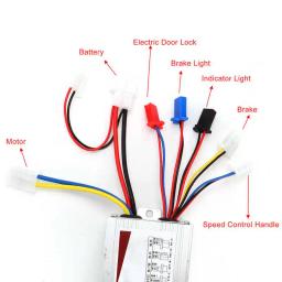 O motor bonde 12v/24v/36v 500w escovou o controlador e o aperto do acelerador de 3 velocidades ajustados para triciclos elétricos das bicicletas - Image 6