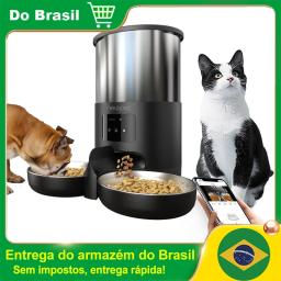 Newpet Alimentador de animais de estimação Tuya Smart APP Dispensador automático de alimentos para cães e gatos Adequado para cães e gatos de pequeno e médio porte Alimentação remota - Image 1