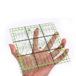 Praça Transparente Régua De Costura, Patchwork Régua, Ferramentas De Medição, Tailor Tecido De Corte Artesanato, DIY Acessórios Estacionários, 15 cm - Image 3