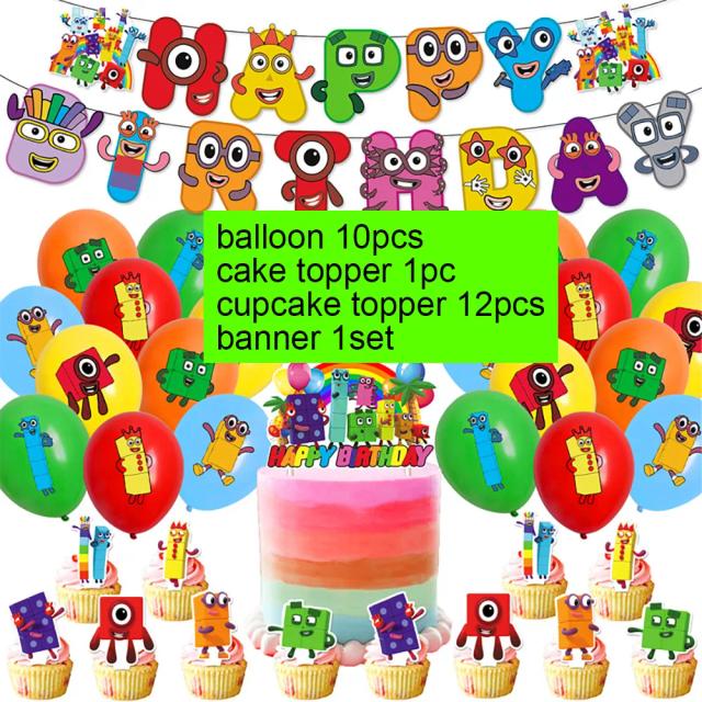 Banner Personalizado de Desenhos Animados em Látex para Festa de Aniversário, Decoração Fotográfica e Chuveiro de Bebê