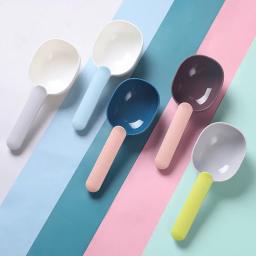 Colher de alimentação para animais de estimação multi-função moda gato cão comida pá colher com saco selado clipe design criativo copo de medição alimentador para animais de estimação - Image 4