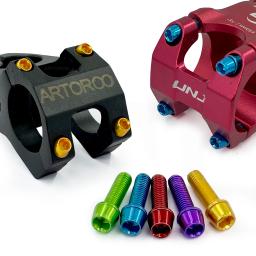6 parafusos de aço inoxidável da haste da bicicleta dos pces m5, parafusos dos parafusos da haste da bicicleta, parafusos de aço inoxidável m5 * 18mm para a atualização da bicicleta - Image 5