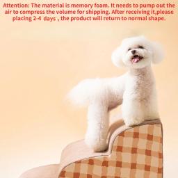 CAWAYI-KENNEL Sofá de Espuma de Memória Escadas para Pet, Anti-Slip Escadas de Cama para Pequeno Cão e Gato, Rampa Escada, Pet Supplies, 2 Passos, 3 Passos, 4 Passos - Image 4