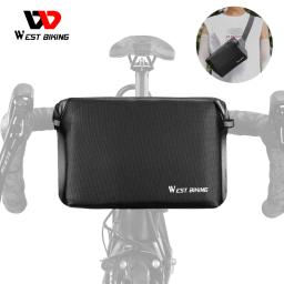 Oeste Biking-Multifuncional Bike Handlebar Bag, Scooter elétrico bolso frontal, Ombro Peito Bag, MTB Estrada Ciclismo Acessórios - Image 1