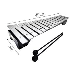 15 nota de metal xilofone instrumento de música com estojo de transporte e maletes portátil para presente aniversário iniciante crianças jogadores - Image 1
