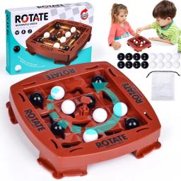 Jogo de pista de xadrez lógico brinquedo educativo, jogo de xadrez de pista, jogo de quatro em uma fileira, mesa divertida 2 jogadores conjunto de jogo de tabuleiro de quebra-cabeça - Image 1