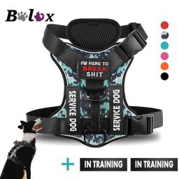 Arnês tático reflexivo para cães, colete para cães de pequeno e grande porte, treinamento de caminhada, suprimentos para cães ao ar livre, patches grátis - Image 1