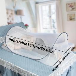 Mosquiteiro para todas as temporadas para um, fácil de dobrar, entrada com zíper, ajuste universal, sem instalação, poliéster durável, para todas as temporadas - Image 5