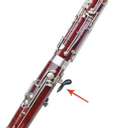 Fagote-Saddle Descanso com Base de Metal, 4 Polegar Rest Hand Holder, Red Handle Base Set, Acessórios para instrumentos de sopro - Image 3