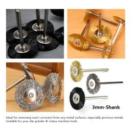 Cmcp conjunto de escova de discos de aço 22mm, 20 peças, fio de aço, conjunto para polimento de metal, escova rotativa de haste 3.0mm, ferramenta rotativa de polimento dremel - Image 5