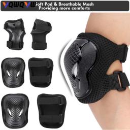 1 conjunto de joelheiras para patinação, equipamento de proteção, skate, ciclismo, sapatos de patinação, equipamento de proteção esportiva - Image 1