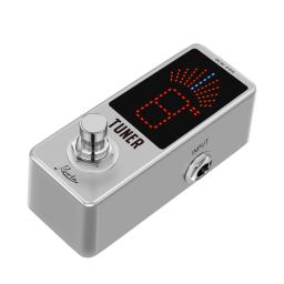 Rowin LT-910 pedal afinador de guitarra, efeito de alta precisão, pedal afinador cromático, display led, true bypass, acessórios de guitarra elétrica - Image 2