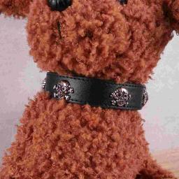 1pc colar preto crânio halloween ajustável coleira para animais de estimação suprimentos para cão filhote de cachorro halloween coleira para animais de estimação - Image 3