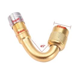 1/4 unidades 45 °   90 °   135 °   Adaptador de válvula dobrada em ângulo de grau, adaptador de extensão de válvula de tubo de pneu para motocicleta, caminhão, carro, moto, bicicleta - Image 4