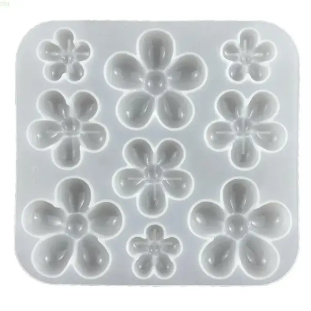 Molde de Resina 3D para Flores de Cerejeira - Faça Você Mesmo Colares e Brincos de Joias