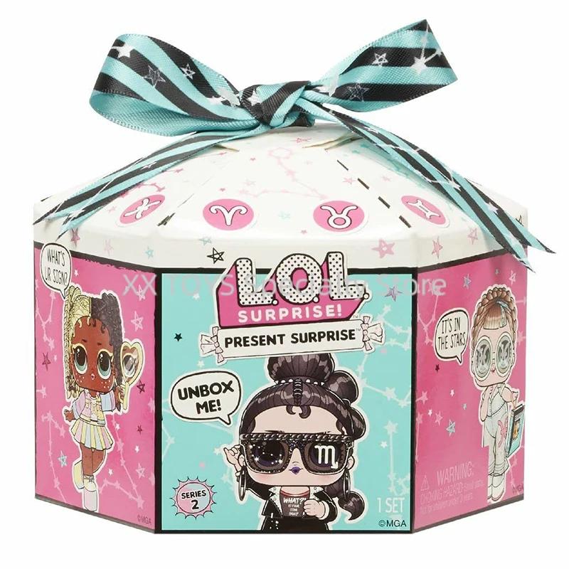 LOL Surpresa! Presente surpresa série 2 glitter shimmer estrela sinal temático 8 surpresas 3 Polegada boneca colecionável playset presentes - Image 1