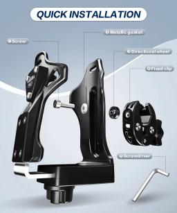 Suporte de copo para motocicleta Fodsports, suporte universal para garrafa de água de bicicleta, suporte para modificação de bicicleta de motocicleta - Image 4