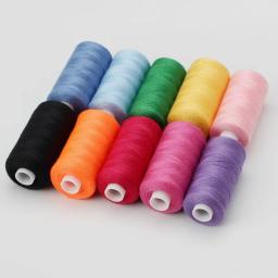 1 conjunto de 10 rolos de linha de costura de poliéster 402 para uso manual e mecânico, 400 jardas, faça você mesmo - Image 5