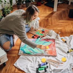 Esponjas redondas de artista sintético Esponja de pintura Esponjas de aquarela para artista Artesanato de pintura de rosto Argila de cerâmica - Image 5