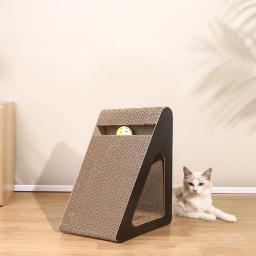 Papelão de escalada com bola rotativa, garras resistentes ao desgaste, tábua de escalada para brinquedos para animais - Image 4