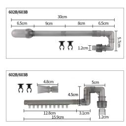 Hw-603b Fish Tank Aquarium Filtro De Água, Inflow Outflow Tubo Tubo, Externo Canister Peças, Entrada Outlet Acessórios, Pet Supplies - Image 2