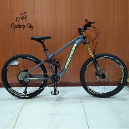 Liga de alumínio mountain bike para adultos ciclismo cidade 11 velocidade dupla amortecimento downhill dh bicicleta mtb cauda macia 26/27.5 polegada 2023 - Image 1